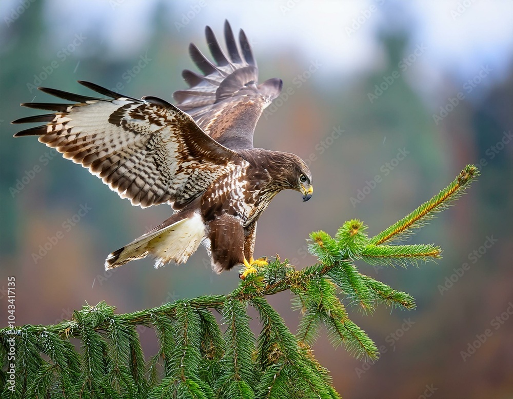 Fototapeta premium female The Bengal eagle-owl