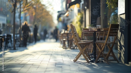 Outdoor Cafe Seating in the City