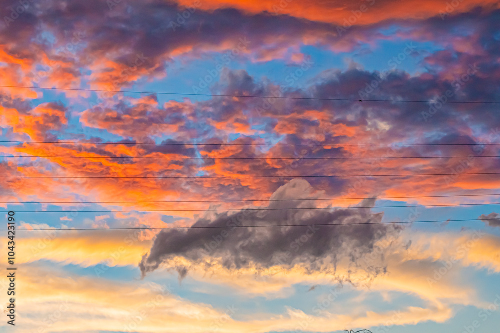 Fototapeta premium 青森県 青森市の夕暮れ