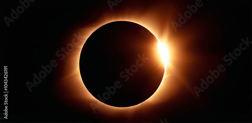 The Diamond Ring effect of a total solar eclipse
