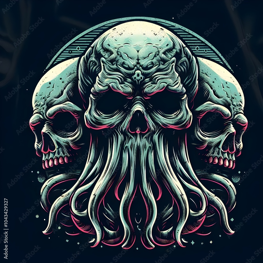 Fototapeta premium Eldritch skulls