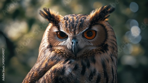 Close-up Portrait of a Majestic Owl