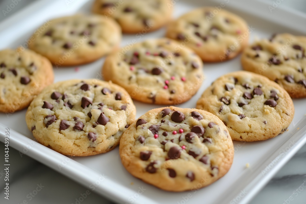 A plate of cookies