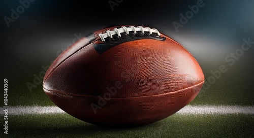 Rugbyball close up photo