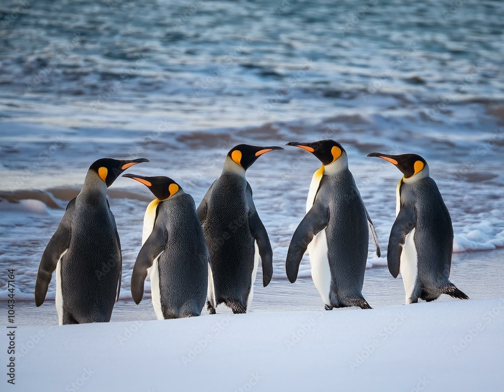 Obraz premium Emperor penguin chick. Close-up