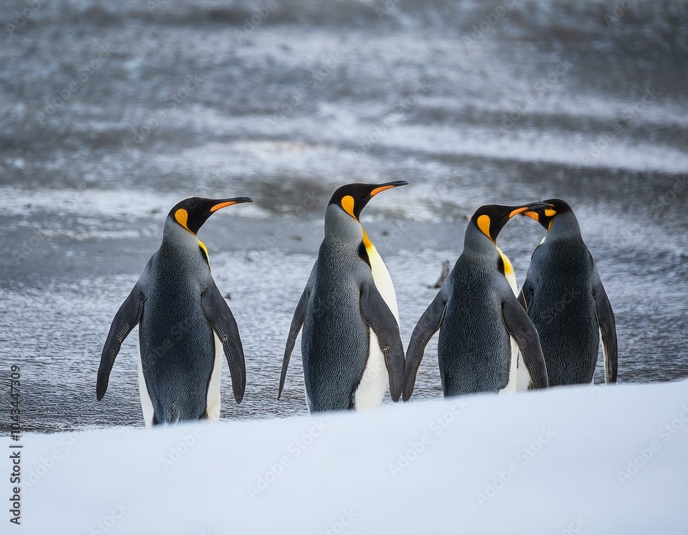 Fototapeta premium Emperor penguin chick. Close-up