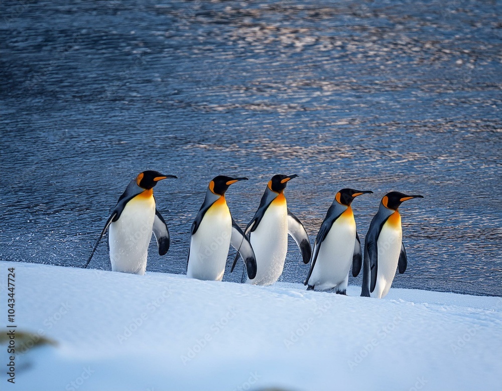 Fototapeta premium Emperor penguin chick. Close-up