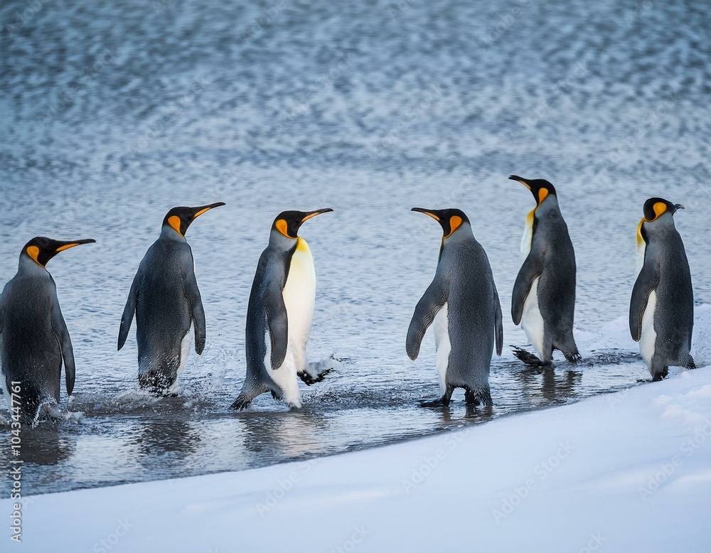 Fototapeta premium Emperor penguin chick. Close-up