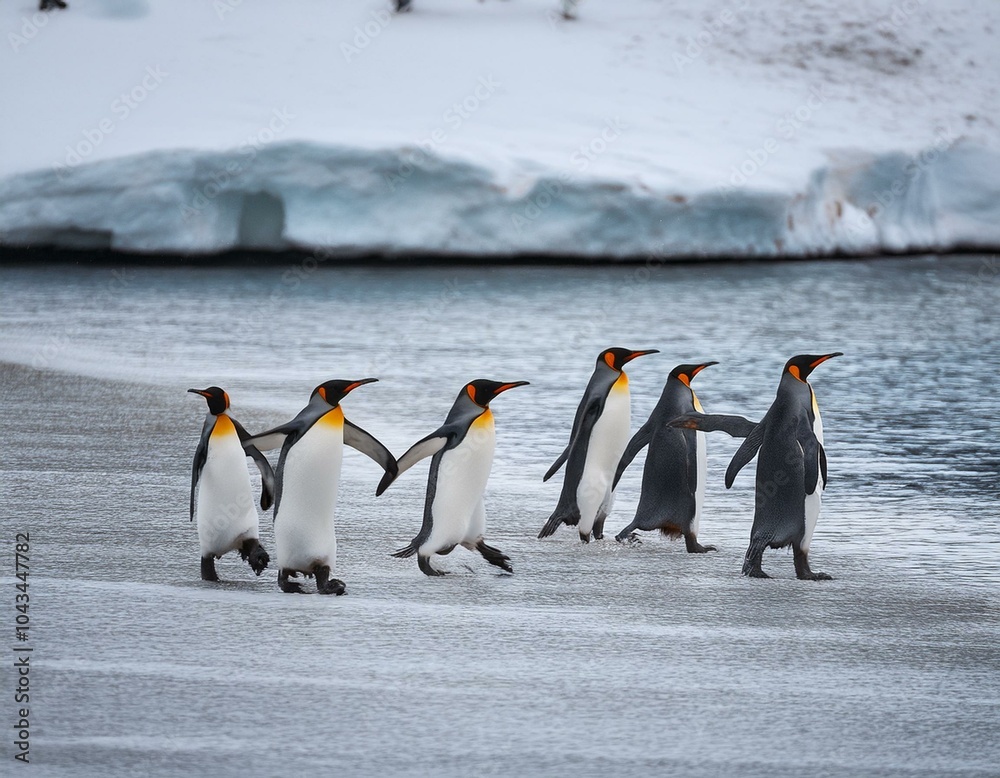 Fototapeta premium Emperor penguin chick. Close-up