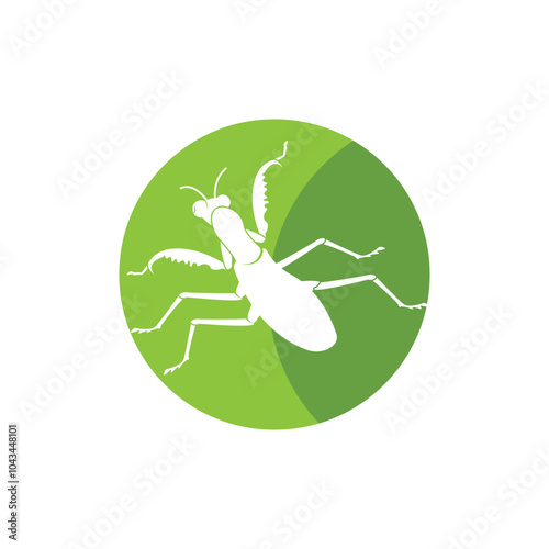 praying mantis icon symbol sign vector