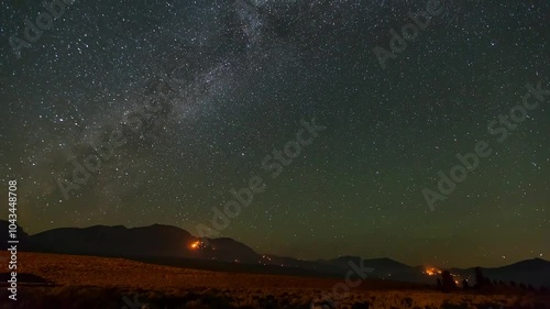 The movement of the sky, the Milky Way