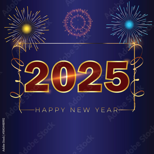 happy new year poster design