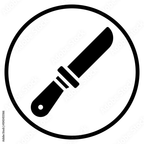 knife glyph icon