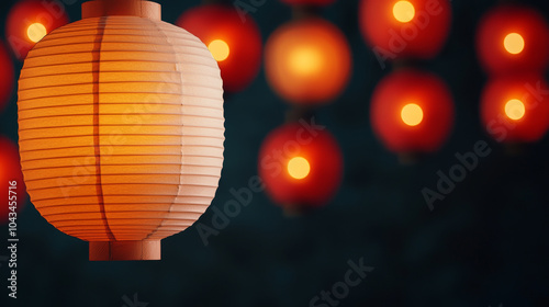 Enchanting glow of lanterns celebrating the warmth and beauty of traditional festivals in every flicker