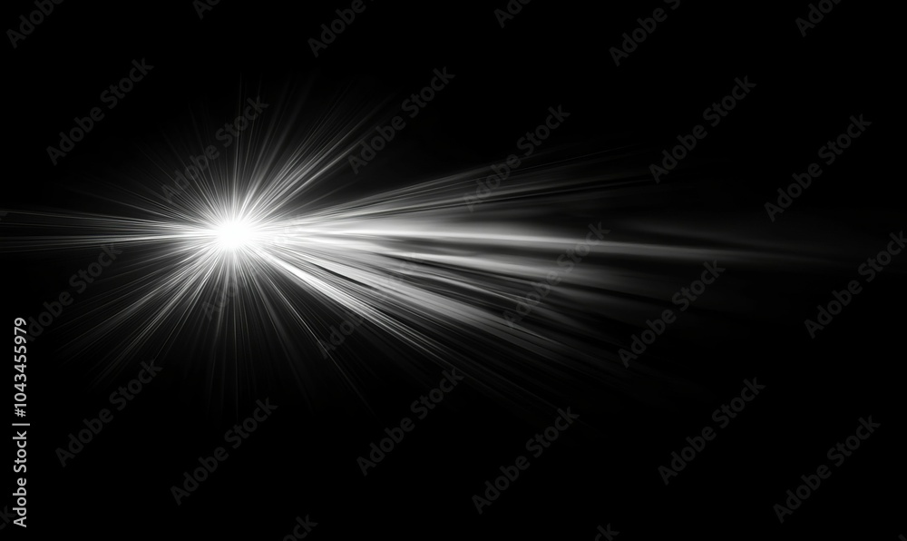 A bright white starburst on black background. A bright white starburst on black background.