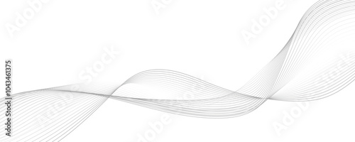 Wave lines vector illustration. Curve wave seamless pattern. Line art striped graphic template.	
