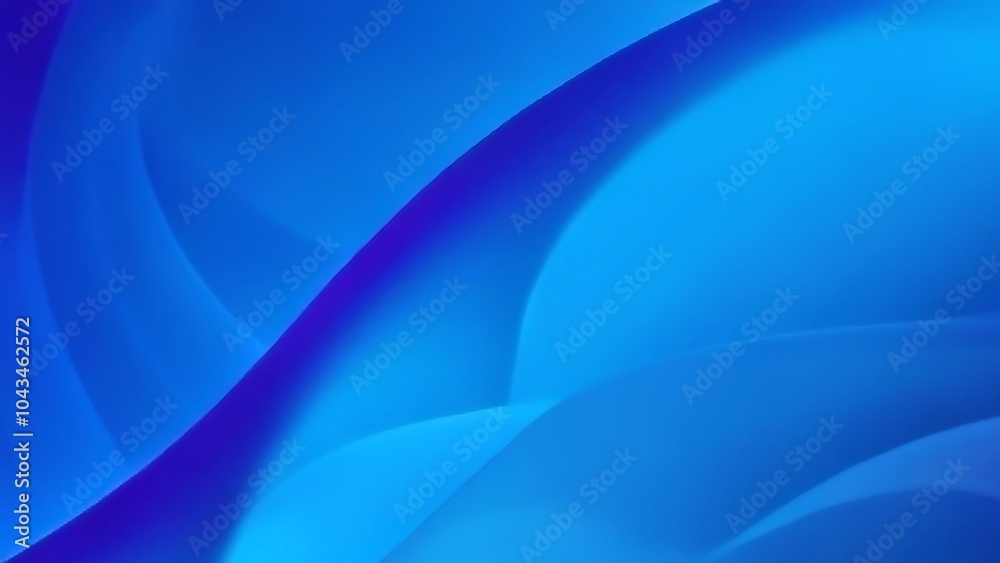 Obraz premium Abstract Blue Gradient Background with Curved Lines