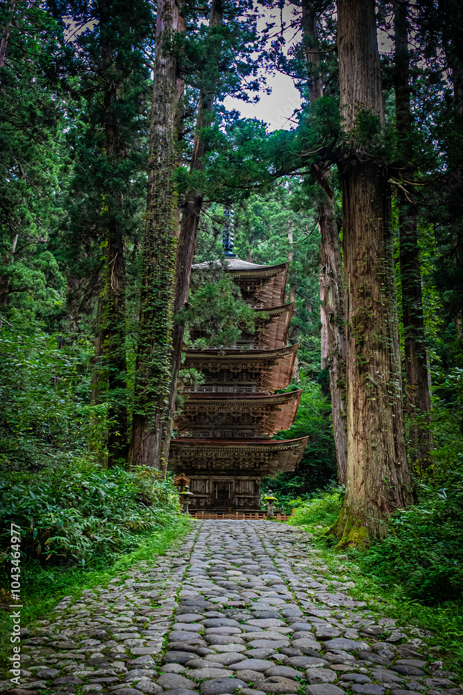 Obraz premium 山形県 羽黒山五重塔