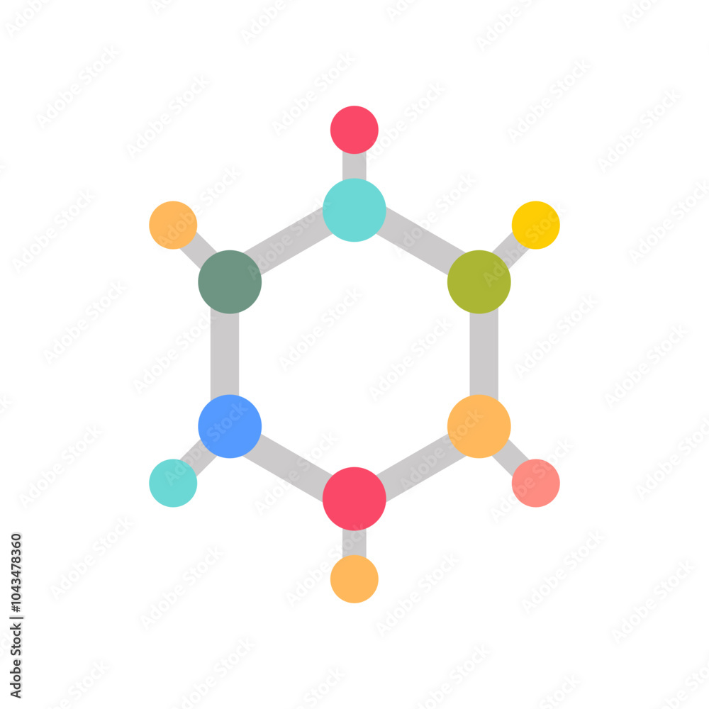 Molecule Flat Icons, Vector illustration Molecule Flat Icons, Vector illustration