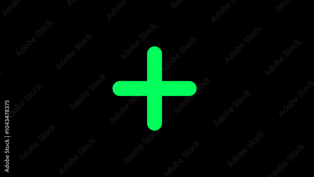 Fototapeta premium First aid icon. Red cross icon. Flat medical icon isolated. Dark background.