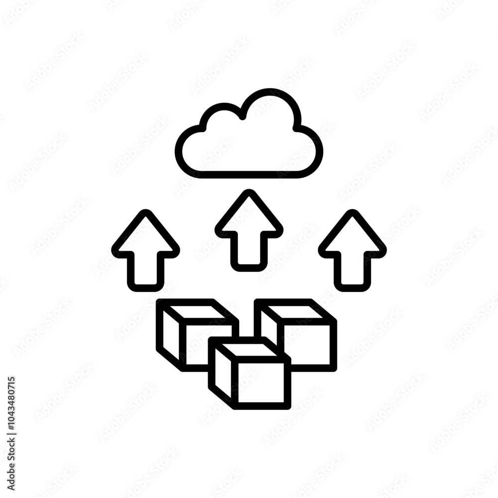 Sublimation Outline Icon, Vector illustration Sublimation Outline Icon, Vector illustration