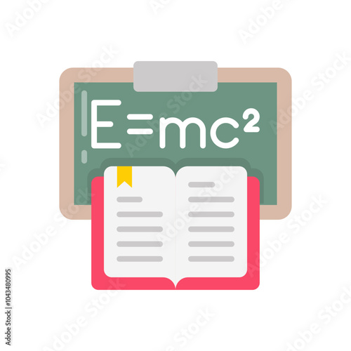 Theoretical Physics Flat Icons, Vector illustration