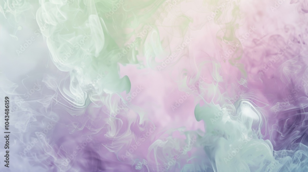 Fototapeta premium A pastel background featuring shades of light yellow, mint green, and lavender