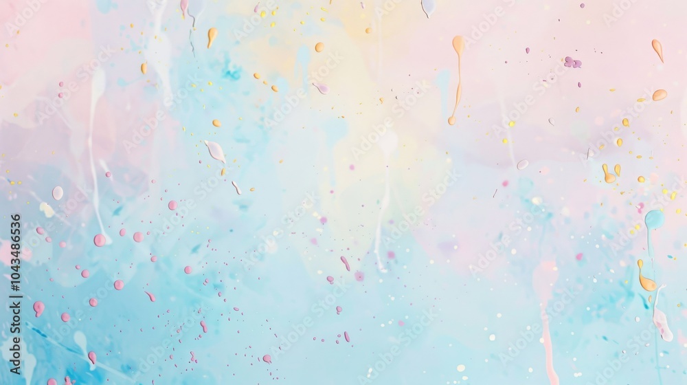 Obraz premium A pastel background featuring shades of light yellow, mint green, and lavender