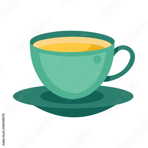 Illustration of Tea Cup Isolated on white