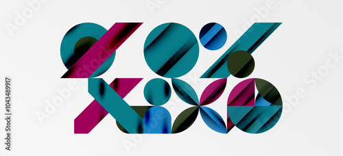 Geometric neo patterns. Abstract background for covers, banners, flyers and posters and other templates photo