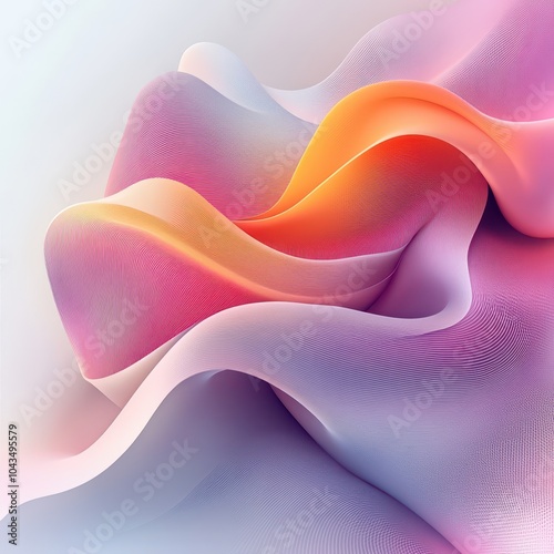 Abstract Wavy Gradient Texture