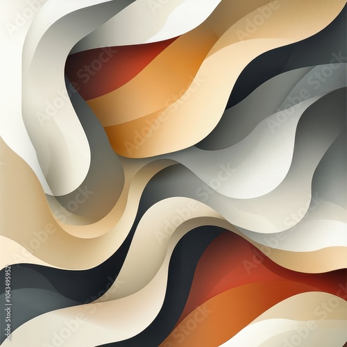Abstract Wavy Paper Design