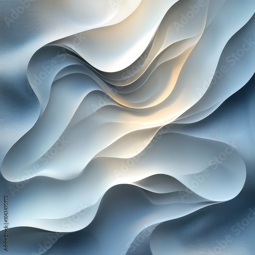 Abstract Wavy Paper Design