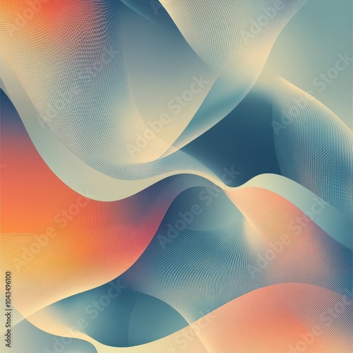 Abstract Wavy Pastel Design