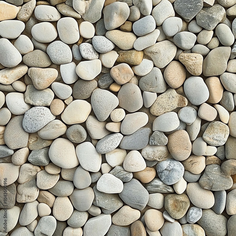 Natural smooth pebbles forming a textured background in soft, neutral colors. Natural smooth pebbles forming a textured background in soft, neutral colors.