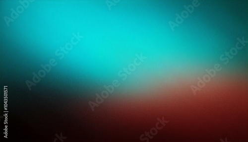 Turquoise and Mahogany gradient background with light leak and grainy texture, perfect for any project.