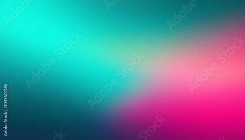 Turquoise and Neon Pink gradient background with light leak and grainy texture, perfect for any project.