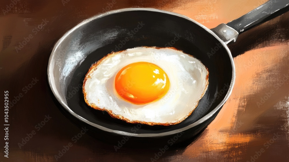 Sunny-side-up eggs with glowing yolks in a frying pan, symbolizing comfort and warmth, offering a visual of the perfect breakfast to start the day. Sunny-side-up eggs with glowing yolks in a frying pan, symbolizing comfort and warmth, offering a visual of the perfect breakfast to start the day.