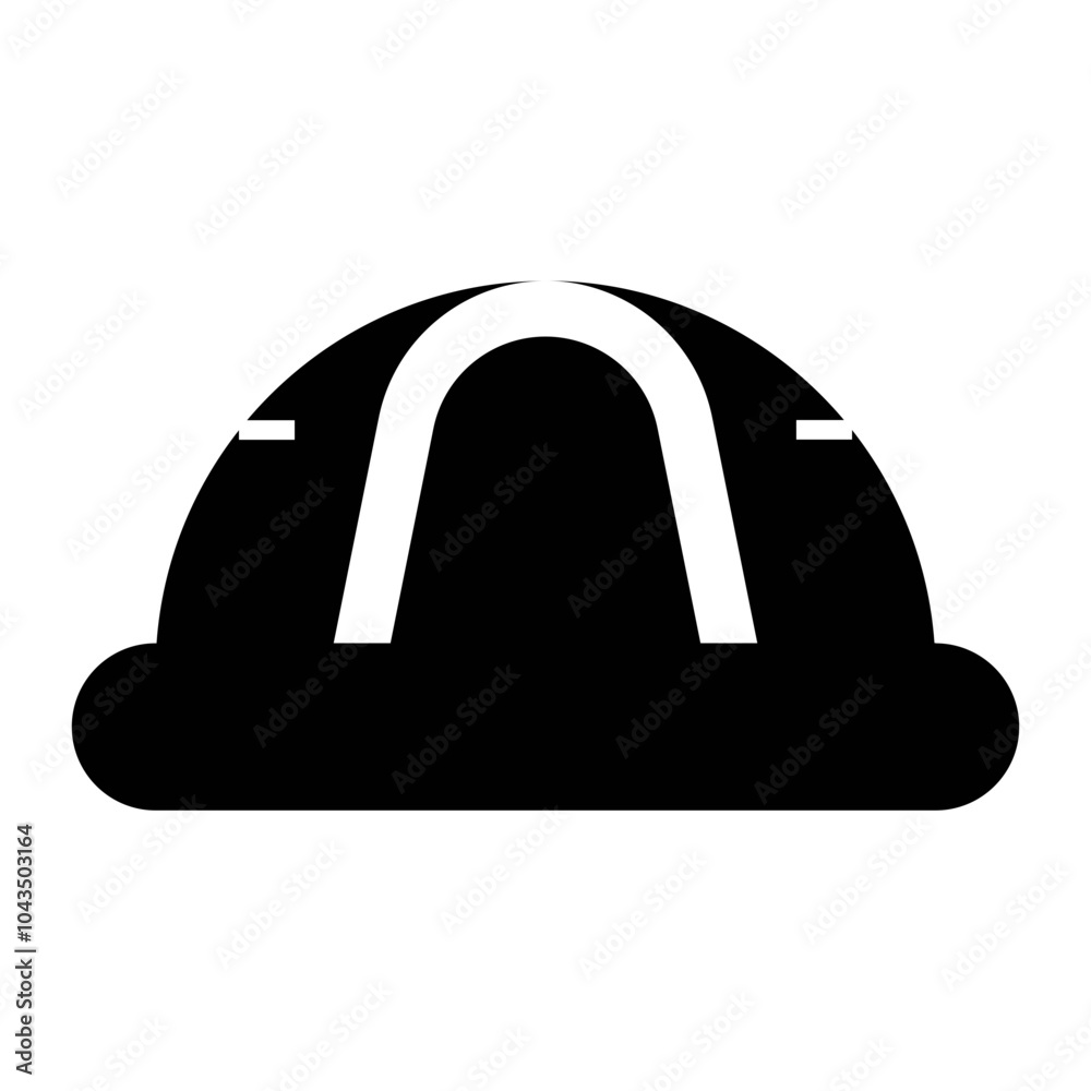 black and white hat icon