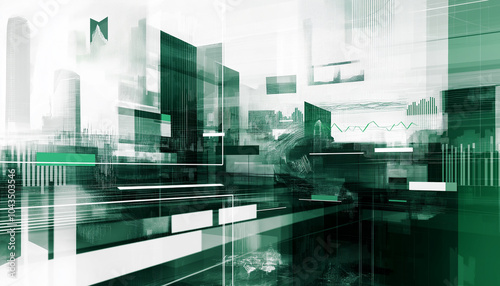 Abstract tech Office building