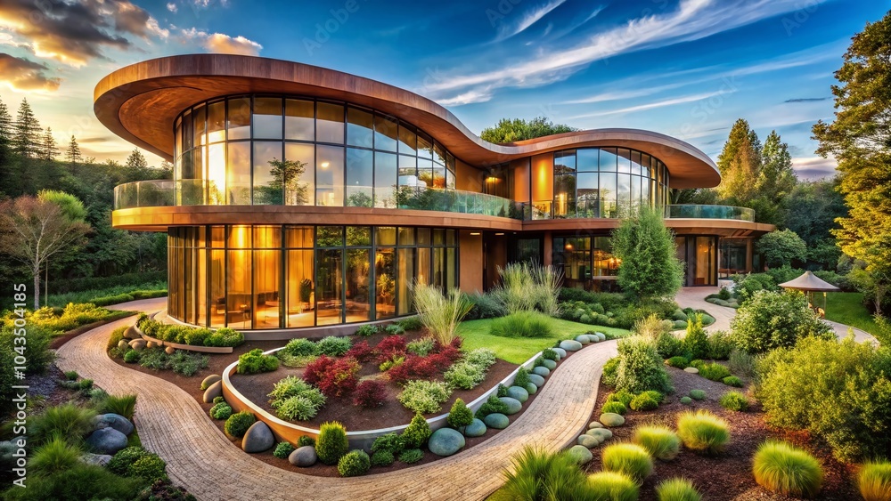 Fototapeta premium Architectural Wonders of Jujube: Captivating Structures Highlighting Nature's Beauty and Modern Design