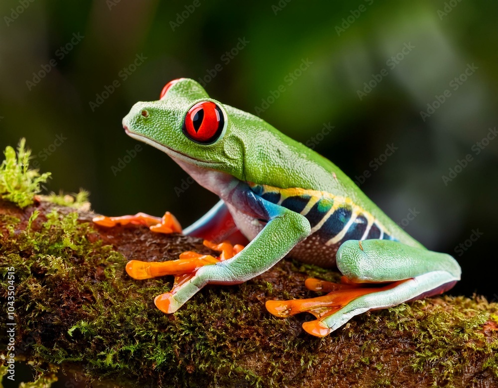 Agalychnis callidryas, known as the red-eyed tree frog, is an arboreal hylid native to Neotropical rainforests where it ranges from Mexico, through Central America, to Colombia Agalychnis callidryas, known as the red-eyed tree frog, is an arboreal hylid native to Neotropical rainforests where it ranges from Mexico, through Central America, to Colombia