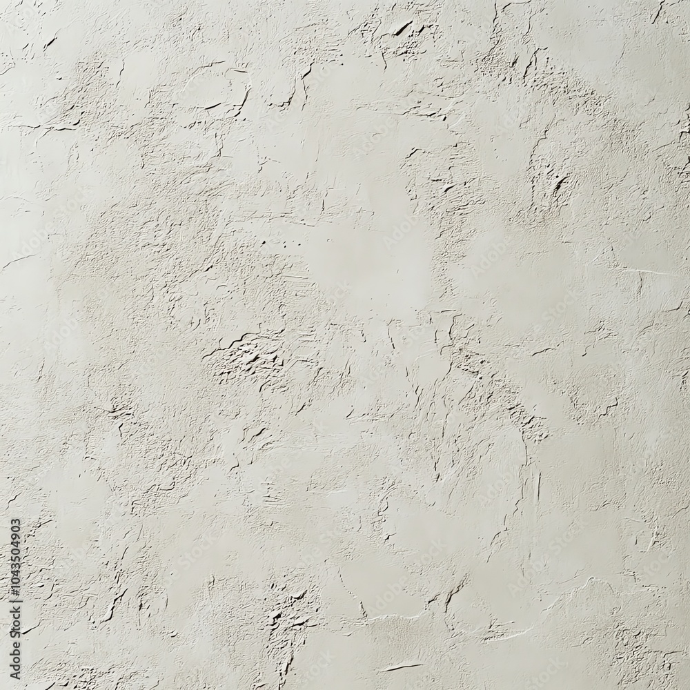 Fototapeta premium Textured plaster wall surface with rough, natural patterns and subtle color variations.