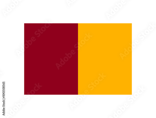 Flag of Rome city, Italy
