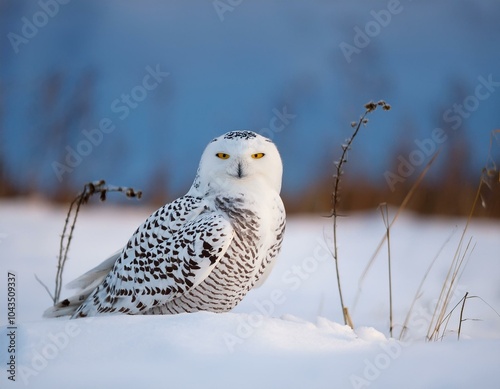 snowy owl, Owl, winter, snow, harfang des neiges, snow, white, winter, canada, bird  photo