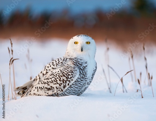 snowy owl, Owl, winter, snow, harfang des neiges, snow, white, winter, canada, bird  photo