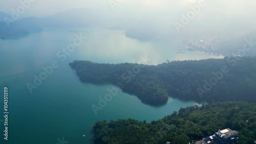 fog over lake