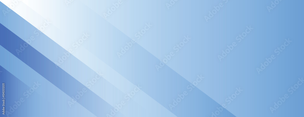Fototapeta premium A blue background with diagonal stripes. The background features a gradient of blue shades, creating a smooth, modern texture background. Vector design. Shiny stripe background. Blue background vector