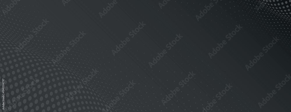 Dark gray halftone gradient background. Dark gray gradient halftone banner vector background. Gradient dark gray background halftone texture. Minimal dark gray halftone gradient vector background Dark gray halftone gradient background. Dark gray gradient halftone banner vector background. Gradient dark gray background halftone texture. Minimal dark gray halftone gradient vector background