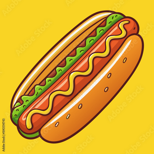 hot dog illustration